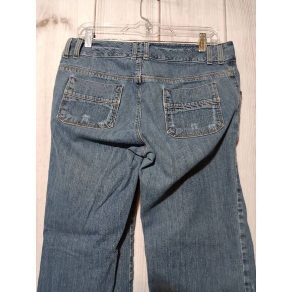 Banana‎ Republic Jeans Ladies 8 Contoured Bootcut Distressed - Picture 4 of 9